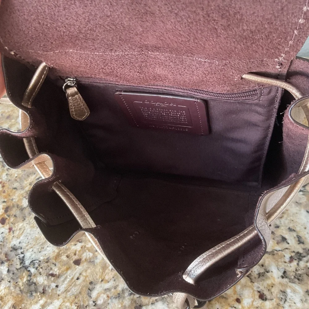 Coach Derby Gold Backpack - Picture 8 of 8